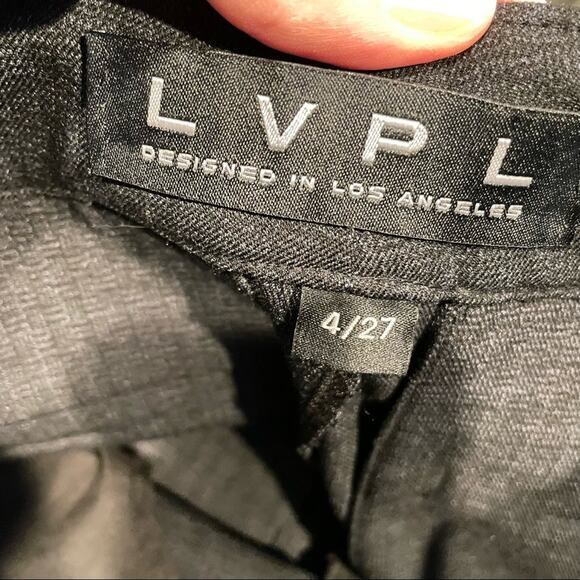 LVPL Stitchfix Grey Knit Trouser Mid Rise Super Soft Dress Pants Womens 27 - Picture 6 of 8